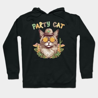 Party Cat in the Desert Hoodie